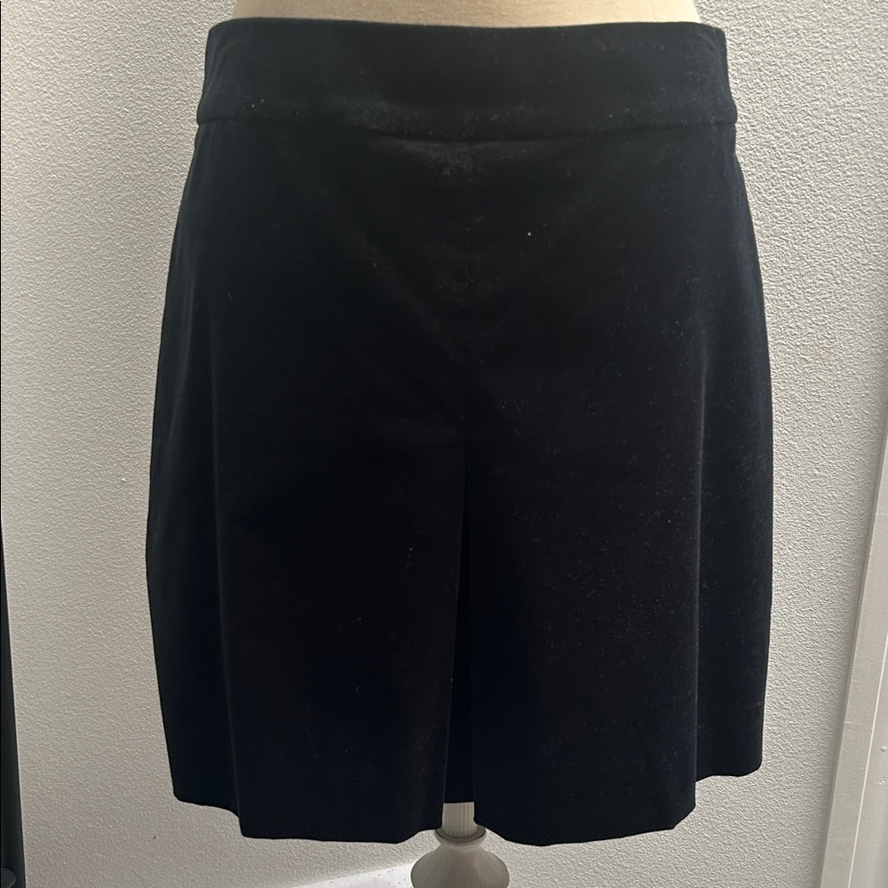 J. Crew Velvet Black Women's Mini Skirt Size 8